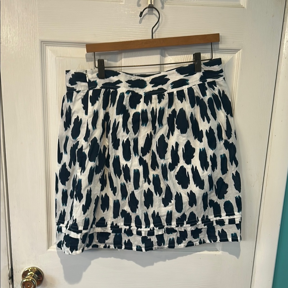LOFT multicolored mini a-line skirt with ruffled design for casual night out - Picture 2 of 2